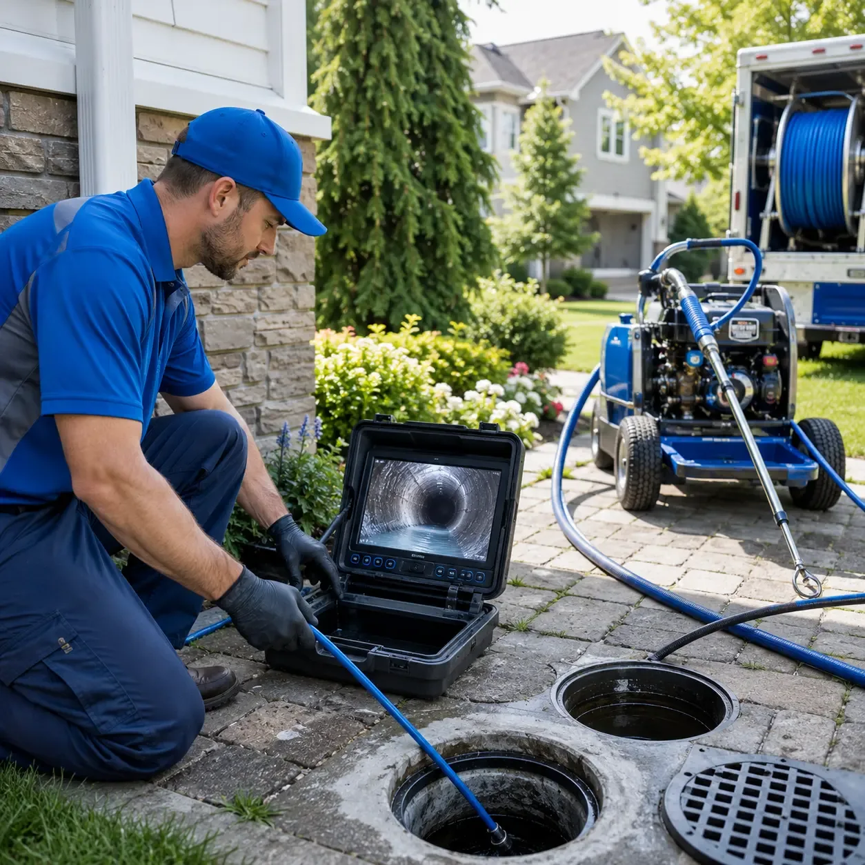 Outdoor drain cleaning professionals serving Danielson, CT